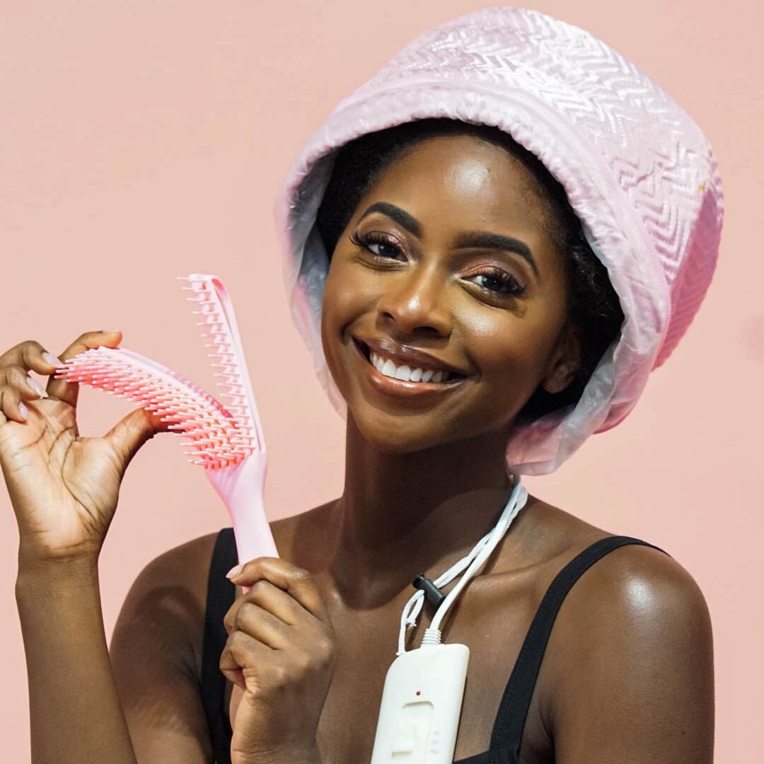 Dark Slate Gray DELUXE DEEP heat conditioning cap Ethnic Gals