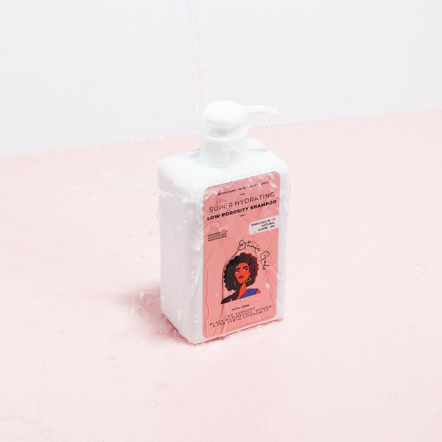 Misty Rose SUPER HYDRATING low porosity shampoo Ethnic Gals