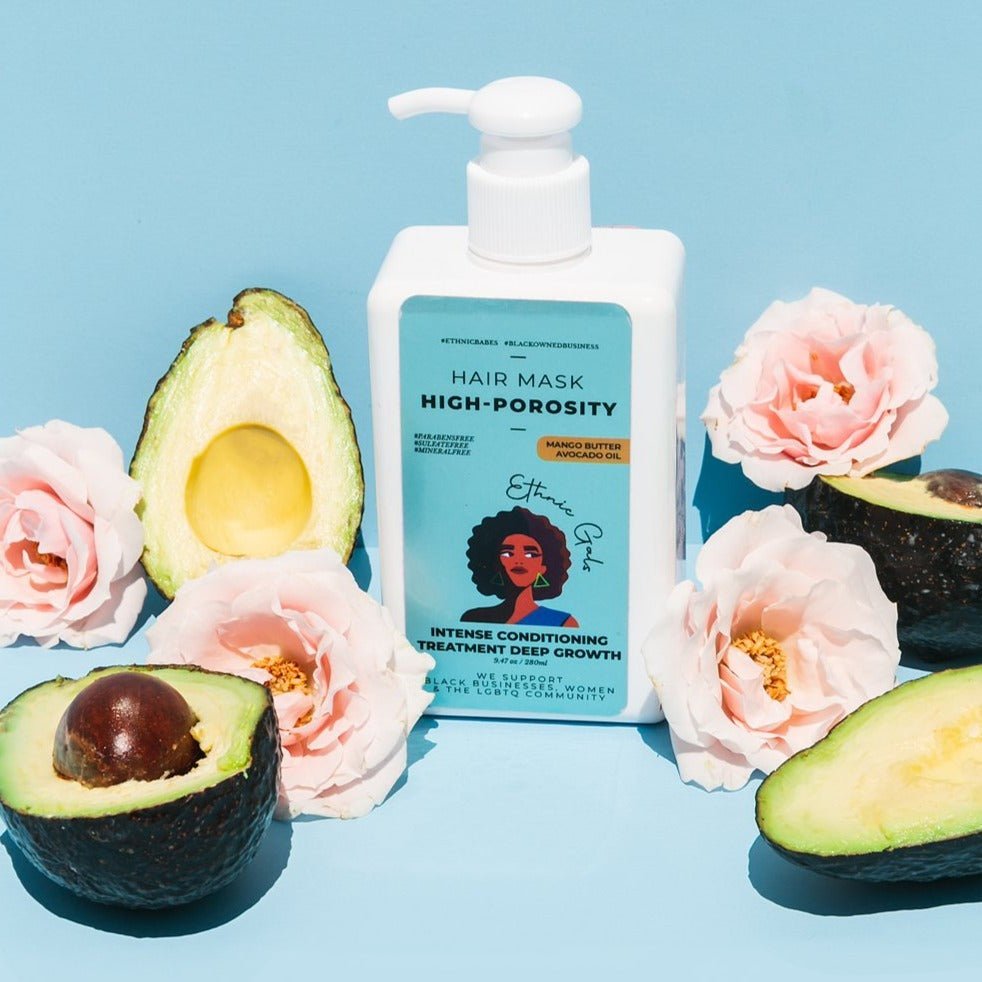 Light Gray DEEP REPAIR high porosity hair mask Ethnic Gals